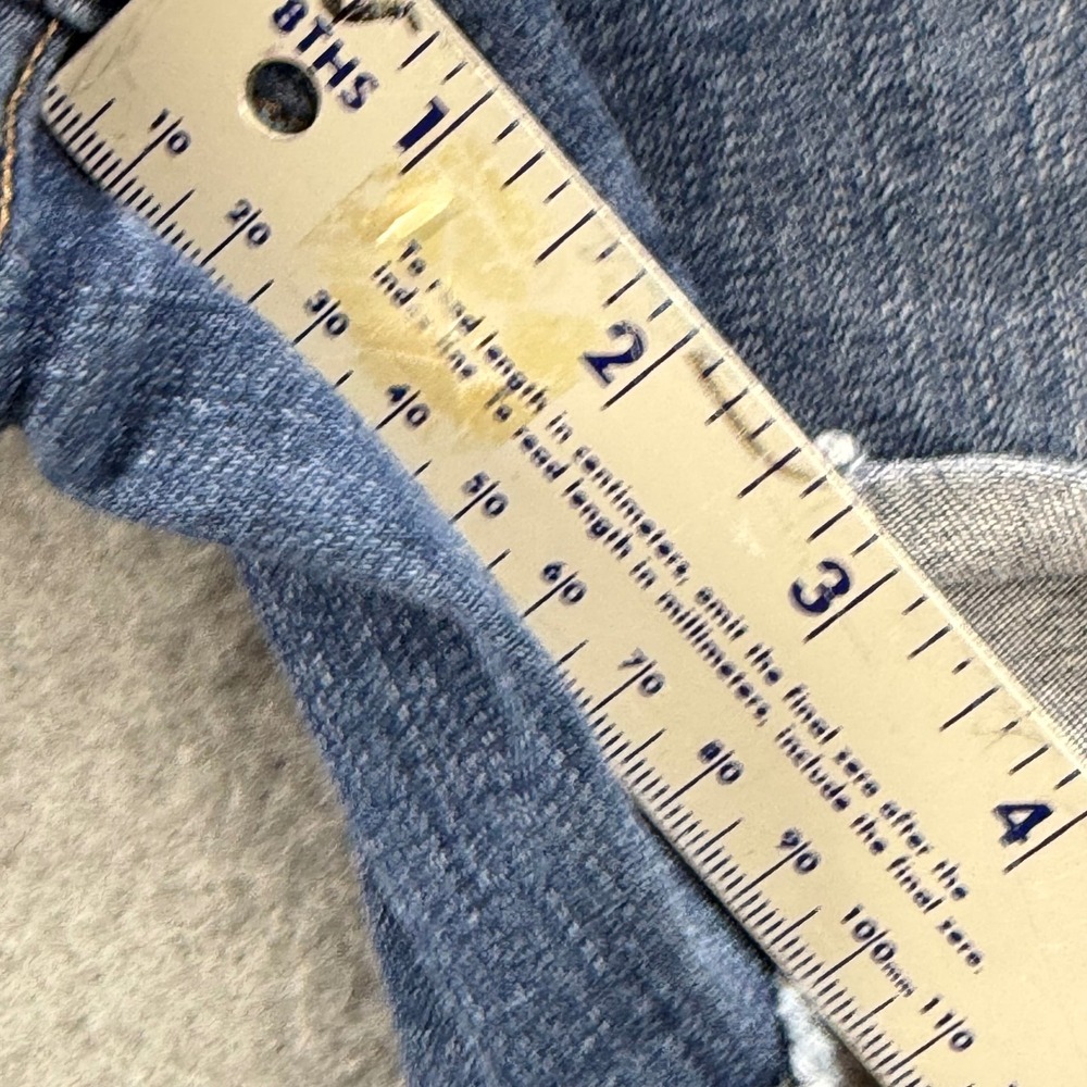 Seven7 Weekend Short Womens 16 Blue Denim Cutoff Raw Hem Stretch Jean Shorts - Picture 6 of 13